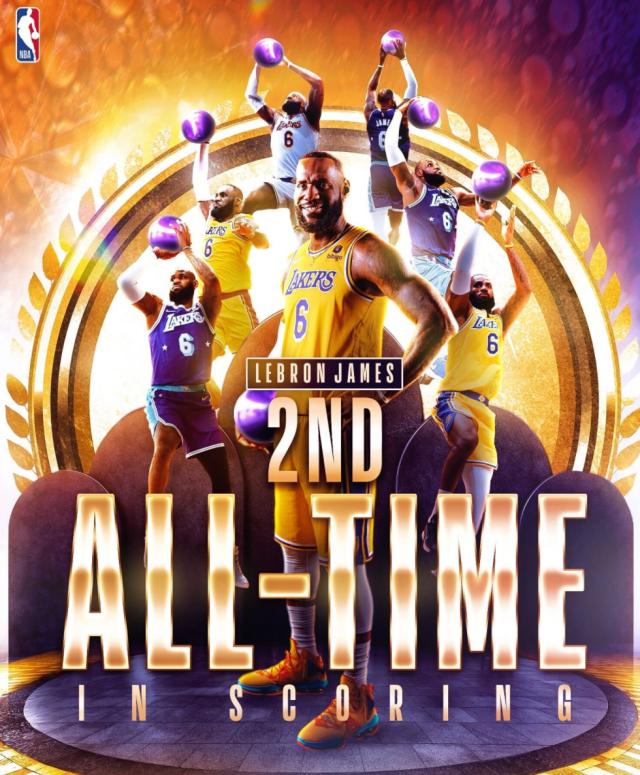 开云APP-历史第二只是起点 詹姆斯得分榜封王还需多久?